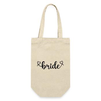 Bride - Gift Bag for Bottles - nature - Front