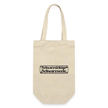 Schwarzsichtige Schwarzseele - Geschenkbeutel für Flaschen - Natur - Vorne