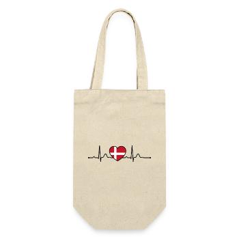 Denmark Heart Heartline Holiday - Gift Bag for Bottles - nature - Front