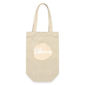 KATHARINA - Geschenkbeutel für Flaschen - Natur - Vorne