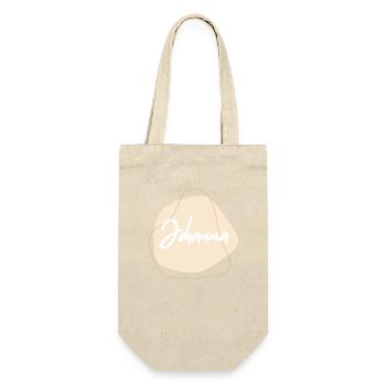 JOHANNA Namensprint - Geschenkbeutel für Flaschen - Natur - Vorne