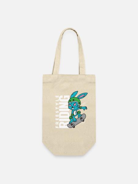 Lapin Rebel - Freestyle Riding Skateboard - Sac à bouteille - nature