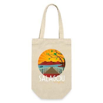 Illustration du lac du Salagou | terragrafika® - Sac à bouteille - nature - Devant