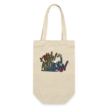 PASSIVE AGGRESSIVE Graffiti lettering - Gift Bag for Bottles - nature - Front