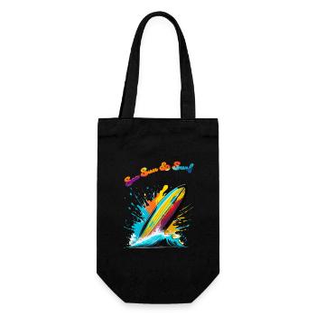 Sea sun & surf - Sac à bouteille - noir - Devant