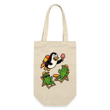 Pingouin Jetpack - Sac à bouteille - nature - Devant