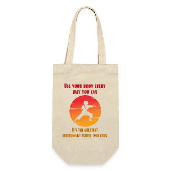 Use your body every way you can. - Gift Bag for Bottles - nature - Front
