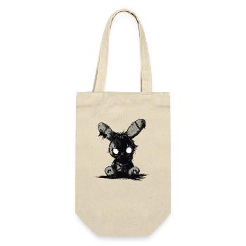 Mignon lapin effrayant - Sac à bouteille - nature - Devant