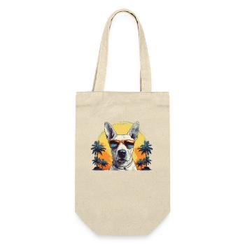 Bull terrier in holiday mood - Gift Bag for Bottles - nature - Front