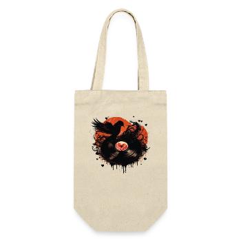 Disques vinyles Amour - Sac à bouteille - nature - Devant