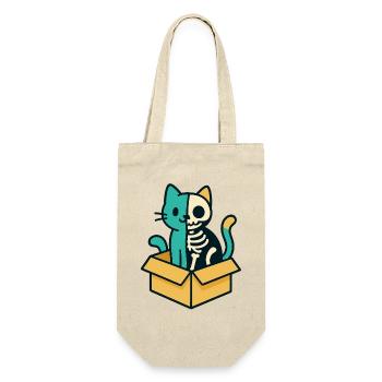 Schrödinger's Cat - Physics Design - Gift Bag for Bottles - nature - Front