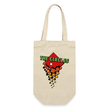 Orange Squares Green Circles - Gift Bag for Bottles - nature - Front