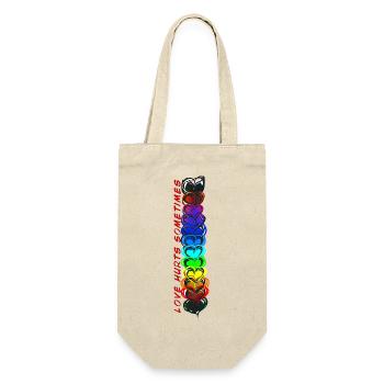 Love Hurts sometimes - Gift Bag for Bottles - nature - Front