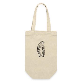 Falken Vogel Vögel - Geschenkbeutel für Flaschen - Natur - Vorne