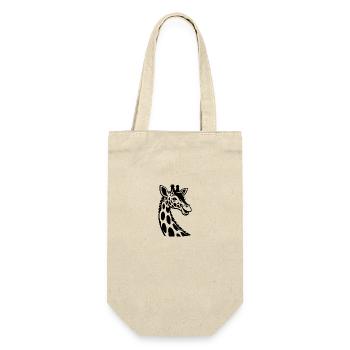Drôle Girafe Style Afrique Safari Animalier - Sac à bouteille - nature - Devant
