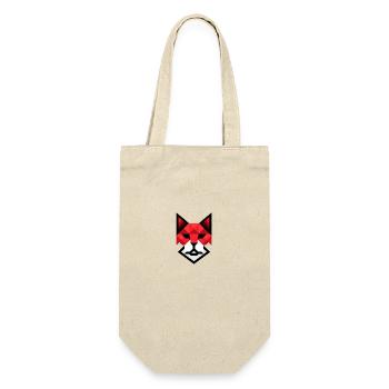 Renard Géométrique - Sac à bouteille - nature - Devant