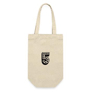 5. 5 YEARS. 5th ANNIVERSARY. 5 YEAR ANNIVERSARY. 5. - Gift Bag for Bottles - nature - Front