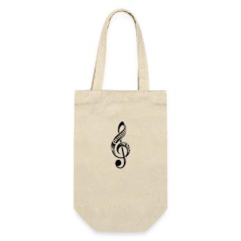 Clef Cool Tattoo Musique Style Tribal - Sac à bouteille - nature - Devant
