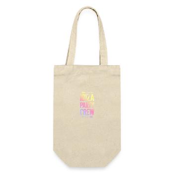 Ibiza Party Crew Bunt - Geschenkbeutel für Flaschen - Natur - Vorne