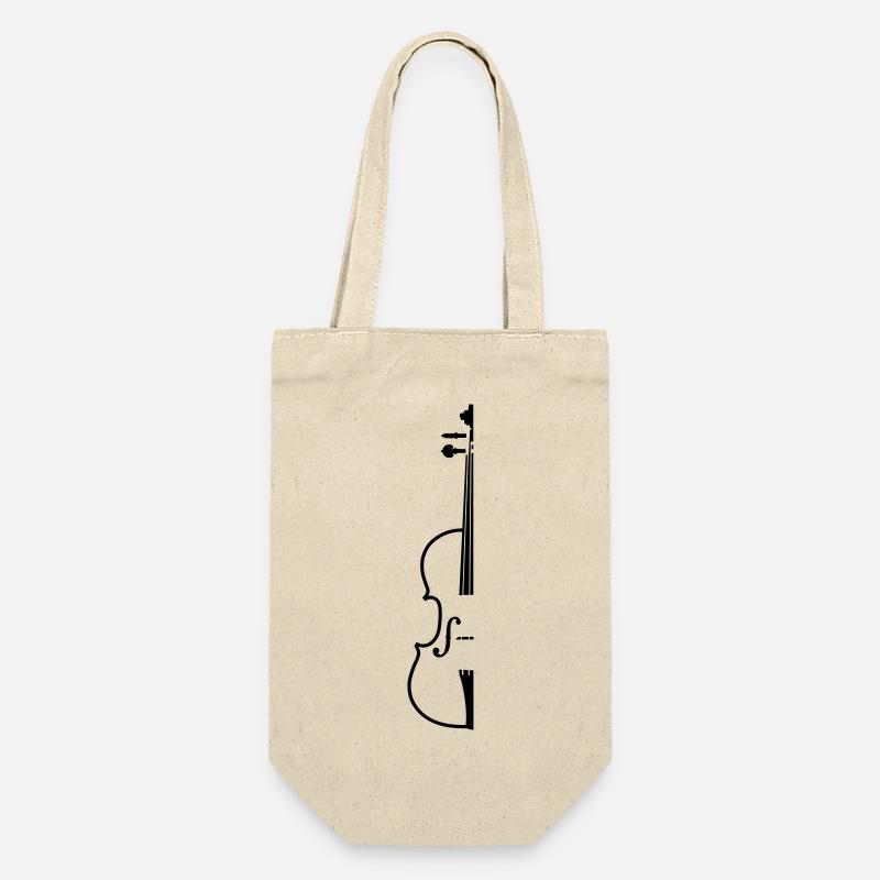 violin - Gift Bag for Bottles - nature