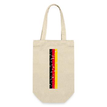 Deutschland T-Shirt Outfit Design - Geschenkbeutel für Flaschen - Natur - Vorne