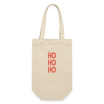 HOHOHO Père Noël - Sac à bouteille - nature - Devant