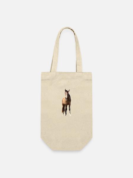 Chevaux T-shirt Cadeau Cavalier - Sac à bouteille - nature