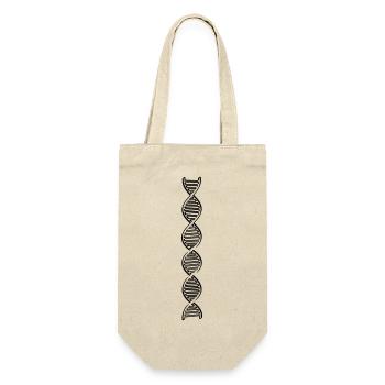 research dna dns genome gene science knowledge c - Gift Bag for Bottles - nature - Front