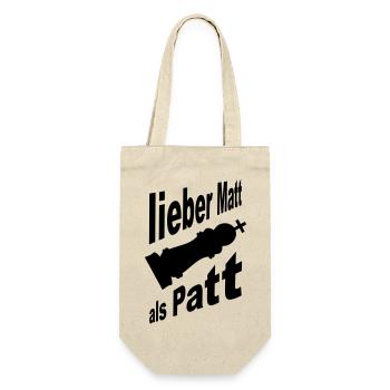schach - Geschenkbeutel für Flaschen - Natur - Vorne