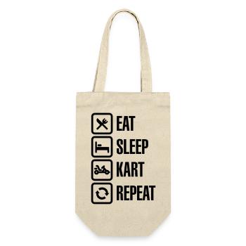 Eat sleep kart karting go-karts repeat - Gift Bag for Bottles - nature - Front