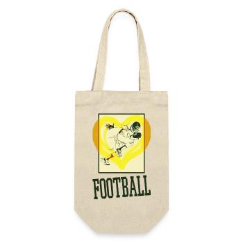 American Football Spieler Footballspieler Sport - Geschenkbeutel für Flaschen - Natur - Vorne