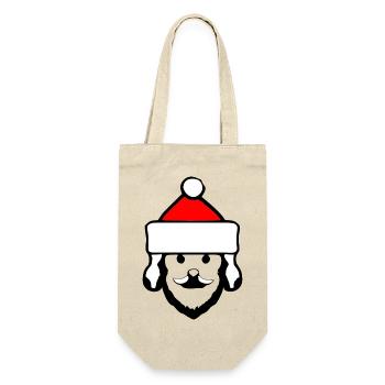 Christmas Hat Santa Claus Christmas 7 - Gift Bag for Bottles - nature - Front