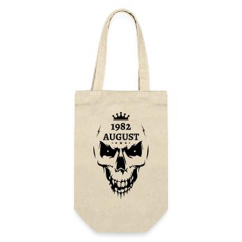 August 1982 Totenkopf - Geschenkbeutel für Flaschen - Natur - Vorne
