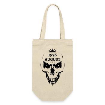 August 1976 Totenkopf - Geschenkbeutel für Flaschen - Natur - Vorne