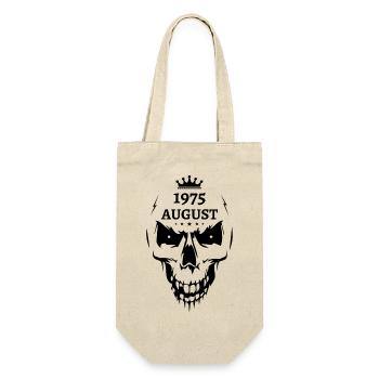 August 1975 Totenkopf - Geschenkbeutel für Flaschen - Natur - Vorne