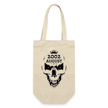 August 2002 Totenkopf - Geschenkbeutel für Flaschen - Natur - Vorne