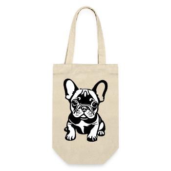 Dogs French Bulldog Dog Dog Owner - Gift Bag for Bottles - nature - Front
