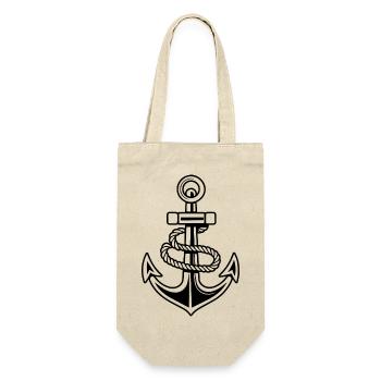 Anchor Boat Ship Nautical - Gift Bag for Bottles - nature - Front