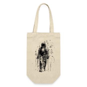Moon Dust Walk Lonely Planet Astronaut - Gift Bag for Bottles - nature - Front