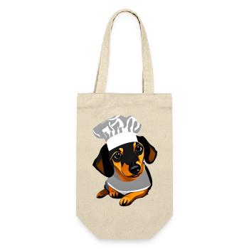 Dogs, dachshund puppy, dachshund, restaurateur, dog, cooking - Gift Bag for Bottles - nature - Front