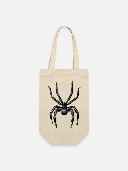 Spinne - Geschenkbeutel für Flaschen - Natur