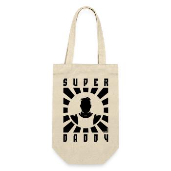 Super Daddy (Dad / Papa / Rays / Black) - Gift Bag for Bottles - nature - Front