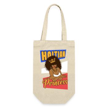 Haïti drapeau haïtien femme princesse je cadeau - Sac à bouteille - nature - Devant