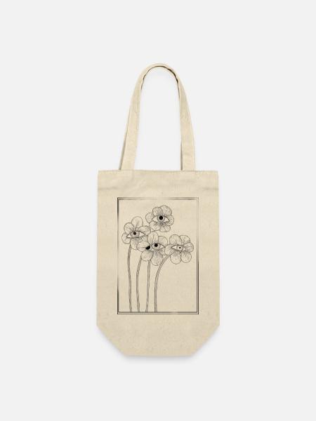 Eyeflowers - Geschenkbeutel für Flaschen - Natur