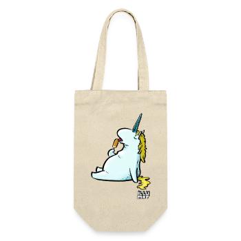 Eis Einhorn - Geschenkbeutel für Flaschen - Natur - Vorne