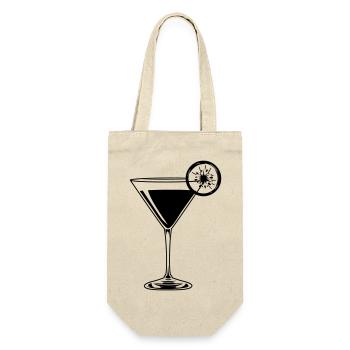 cocktail - Geschenkbeutel für Flaschen - Natur - Vorne