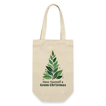 Sapin de Noël vert écologique - Sac à bouteille - nature - Devant