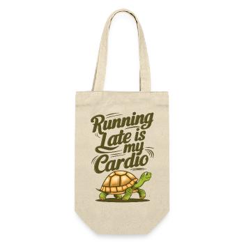 Running Late Is My Cardio - Gift Bag for Bottles - nature - Front
