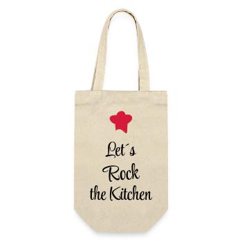 Let's rock the Kitchen - Gift Bag for Bottles - nature - Front