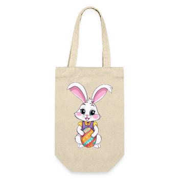 Easter bunny with Easter eggs - Gift Bag for Bottles - nature - Front